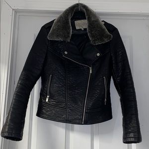 Faux Leather Moto Jacket